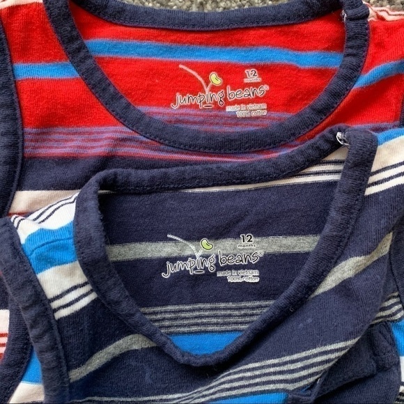 Jumping Beans Striped Tank Tops Set of 2 - 12M - Picture 2 of 4